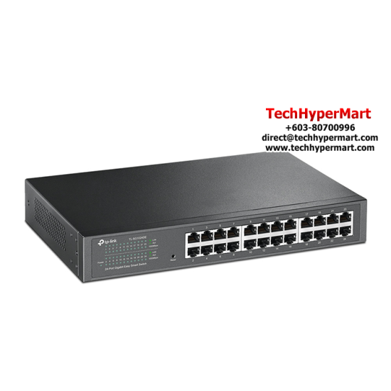 TP-Link TL-SG1024DE Gigabit Easy Smart Switch (24-Port, 10/100/1000Mbps, 1U 13-inch Rack-mountable Steel Case)