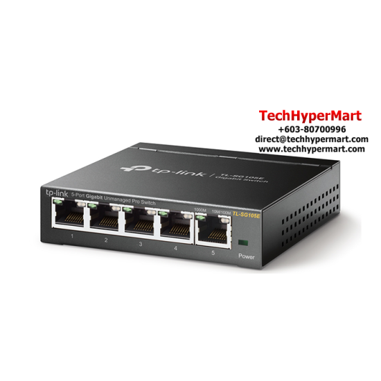 TP-Link TL-SG105E Gigabit Easy Smart Switch (5-Port, 5 10/100/1000Mbps RJ45 Ports, Steel Case) TP-Link TL-SG105E Gigabit Easy Smart Switch (5-Port, 5 10/100/1000Mbps RJ45 Ports, Steel Case)