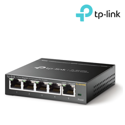 TP-Link TL-SG105E Gigabit Easy Smart Switch (5-Port, 5 10/100/1000Mbps RJ45 Ports, Steel Case)