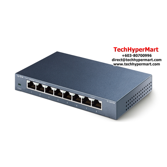 TP-Link TL-SG108 Unmanaged Switch (8-Port, 8 10/100/1000Mbps RJ45 Ports)