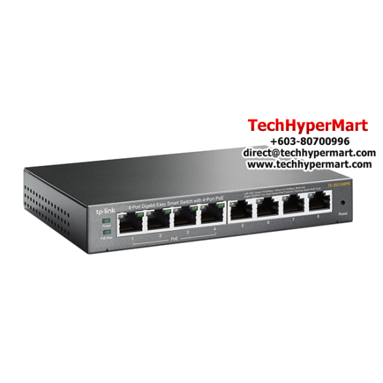 TP-Link TL-SG108PE Easy Smart POE Switch (8-Port, 8 10/100/1000Mbps RJ45 Ports, 4-Port PoE) TP-Link TL-SG108PE Easy Smart POE Switch (8-Port, 8 10/100/1000Mbps RJ45 Ports, 4-Port PoE)