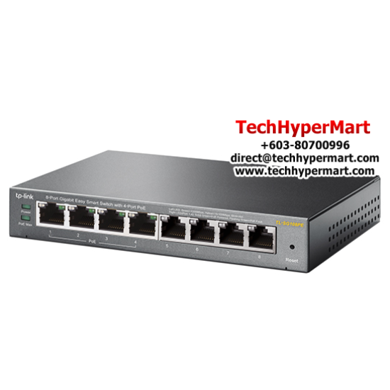 TP-Link TL-SG108PE Easy Smart POE Switch (8-Port, 8 10/100/1000Mbps RJ45 Ports, 4-Port PoE) TP-Link TL-SG108PE Easy Smart POE Switch (8-Port, 8 10/100/1000Mbps RJ45 Ports, 4-Port PoE)