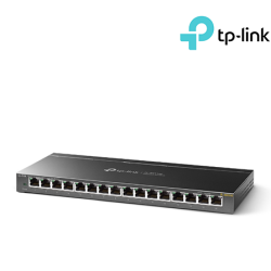 TP-Link TL-SG116E Gigabit Easy Smart Switch (16-Port, 16 10/100/1000Mbps RJ45 Ports, Steel Case)