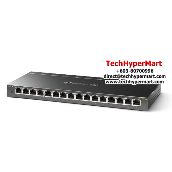 TP-Link TL-SG116E Gigabit Easy Smart Switch (16-Port, 16 10/100/1000Mbps RJ45 Ports, Steel Case)