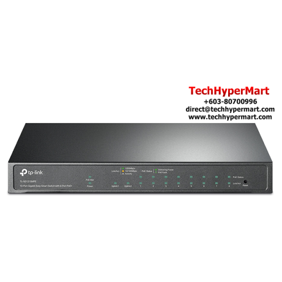 TP-Link TL-SG1210MPE Switch (10-Port, 9× 10/100/1000 Mbps)