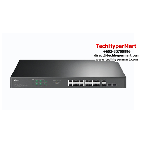 TP-Link TL-SG1218MP Switch (18-Port, 16× PoE+ gigabit RJ45 ports)