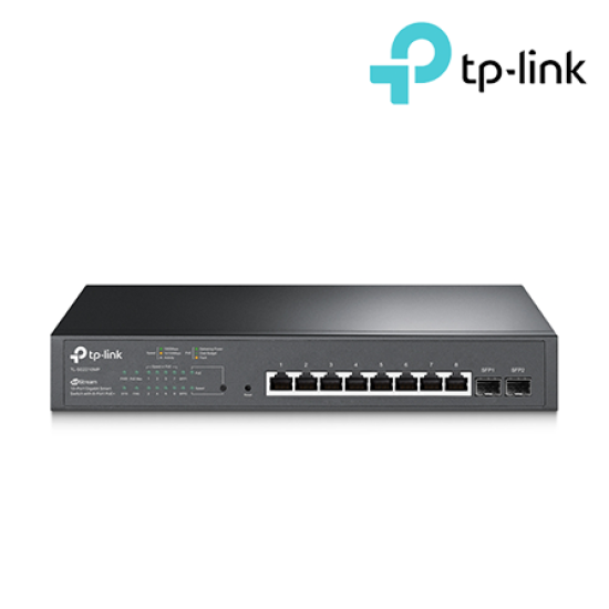 TP-Link TL-SG2210MP Switch (10-Port, 8× 10/100/1000 Mbps RJ45 Ports)