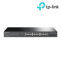 TP-Link TL-SG2428P Switch (28-Port, 24× 10/100/1000 Mbps RJ45 Ports)