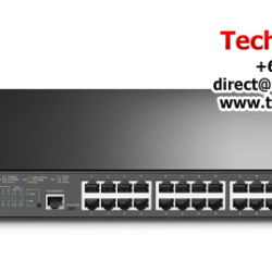 TP-Link TL-SG3428XMP Switch (24-Port Gigabit PoE+ Ports, 4-Port 10GE SFP+,  384W PoE Power)