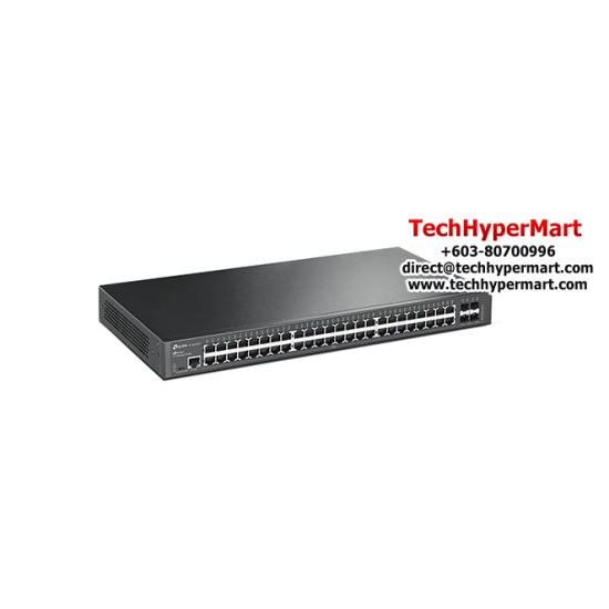 TP-Link TL-SG3452X Switch (48-Port, 48× 10/100/1000 Mbps RJ45 Ports)
