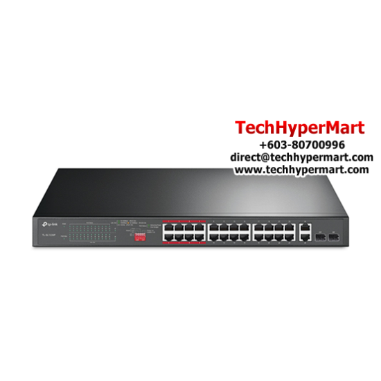 TP-Link TL-SL1226P Unmanaged POE Switch (26-Port, 2× 10/100/1000 Mbps) TP-Link TL-SL1226P Unmanaged POE Switch (26-Port, 2× 10/100/1000 Mbps)