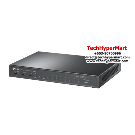 TP-Link TL-SL1311P Switch (8-Port, 8× 10/100 Mbps 802.3af/at PoE+ Ports) TP-Link TL-SL1311P Switch (8-Port, 8× 10/100 Mbps 802.3af/at PoE+ Ports)