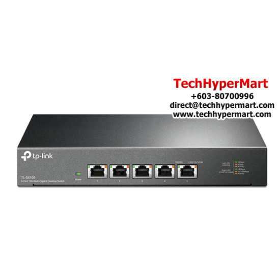TP-Link TL-SX105 Switch (5-Port, 5× 10G RJ45 Port) TP-Link TL-SX105 Switch (5-Port, 5× 10G RJ45 Port)