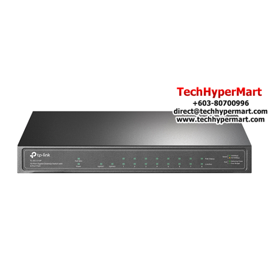 TP-Link Tl-SG1210P Unmanaged POE Switch (10-Port, 8 PoE+ 10/100/1000Mbps)