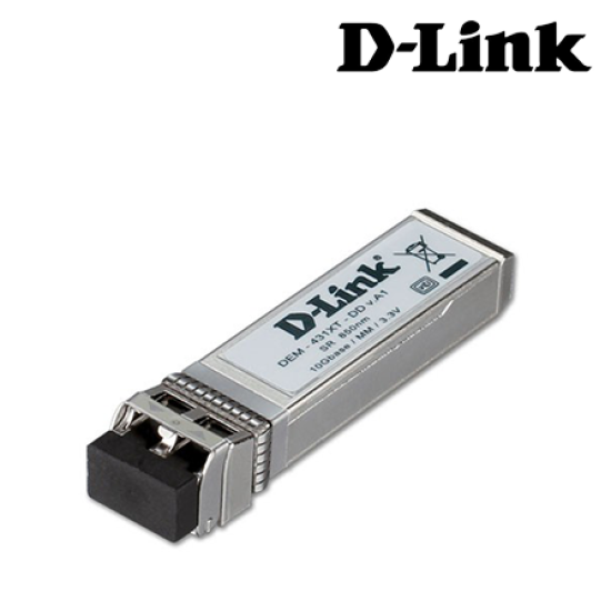 D-Link DEM-431XT Module (10G Ethernet speeds, Hot Pluggable, Digital Diagnostics Monitoring)