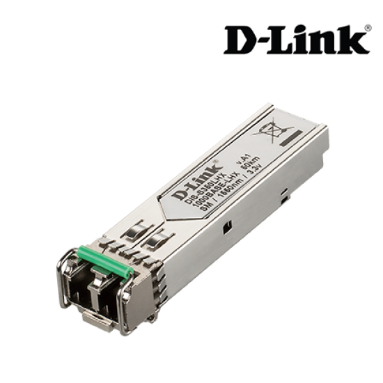 D-Link DIS-S350LHX Module (1000BASE-LX, single-mode, 50 km, 40 to 85 °C operating temperature)