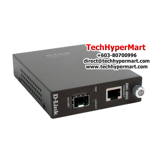 D-Link DMC-805G Media Convertors (1000Base-TX to 1000Base SFP, Single-mode fiber)