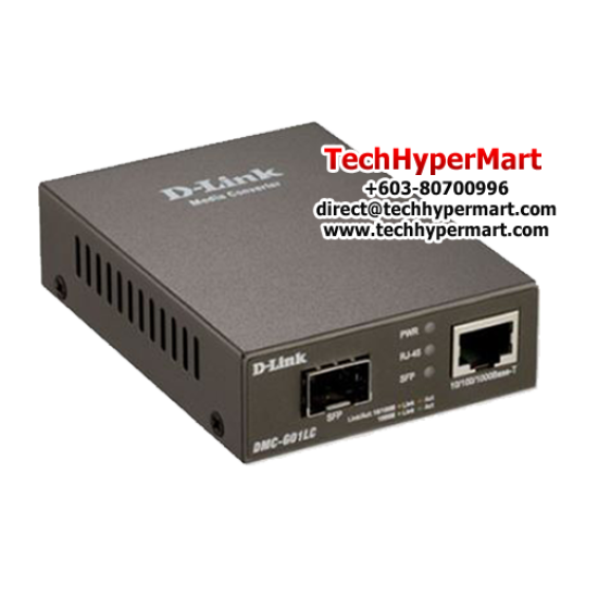 D-Link DMC-G01LC Media Convertors (10/100/1000Mbps to SFP, Multi-mode Fiber, Gigabit Ethernet)