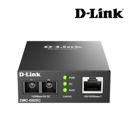 D-Link DMC-G02SC Media Convertors (1 x 10/100/1000Base-T port, Multi-mode Fiber, Gigabit Ethernet)