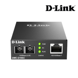 D-Link DMC-G10SC Media Convertors (1 x 10/100/1000Base-T port, Multi-mode Fiber, Gigabit Ethernet)