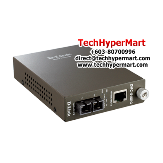 D-Link DMC-515SC Media Convertors (10/100Base-TX (UTP) to 100Base-FX, Single-mode fiber) D-Link DMC-515SC Media Convertors (10/100Base-TX (UTP) to 100Base-FX, Single-mode fiber)