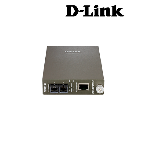 D-Link DMC-515SC Media Convertors (10/100Base-TX (UTP) to 100Base-FX, Single-mode fiber)