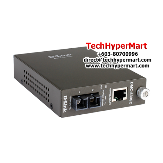 D-Link DMC-530SC Media Convertors (10/100Base-TX (UTP) to 100Base-FX, Single-mode fiber)