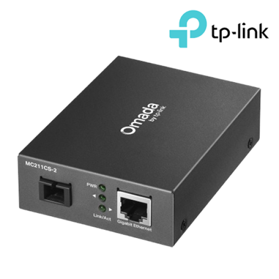 TP-Link MC211CS-2 Media Convertors  (1 10/100/1000Mbps, Multi-mode Fiber, Gigabit Ethernet, Full-Duplex)
