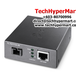TP-Link TL-FC111A-20 Media Convertors (10/100 Mbps, Bi-Directional Fiber Converter, 1× 100Mbps SC Port)