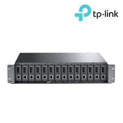 TP-Link TL-FC1420 Media Convertors (14 Slot, Rackmount, 100-240VAC, 50/60Hz, 14× 5VDC/0.6A)