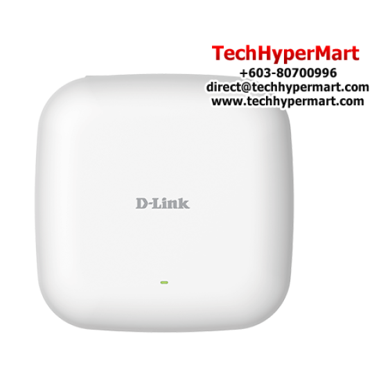 D-Link DAP-X2810 Wireless Access Point (1800Mbps Wireless AX, 802.11ax Wi-Fi 6, Embedded omni-directional antennas)