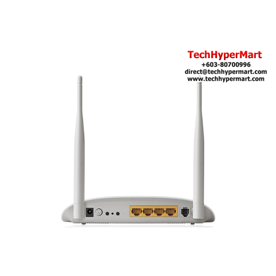 TP-Link TD-W8961N Wireless Modem Router (300Mbps Wireless N ADSL2+, 4 RJ45 Ports, 1 RJ11 Port)