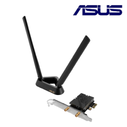 Asus PCE-BE92BT PCIE Adapter (688Mbps Wireless AX, 2 x external antenna, 64-bit)