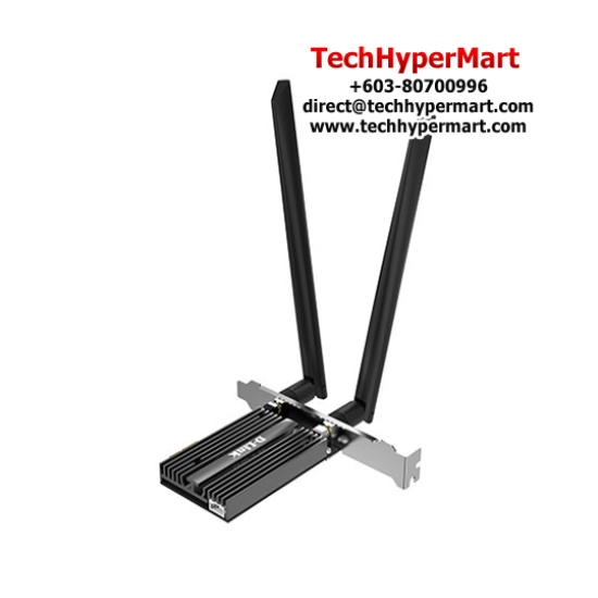 D-Link DWA-X586E Wireless PCI Adapter (5400Mbps Wireless AX, 2 x 5 dBi Ext-Antenna, Bluetooth 5.2)