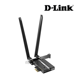 D-Link DWA-X586E Wireless PCI Adapter (5400Mbps Wireless AX, 2 x 5 dBi Ext-Antenna, Bluetooth 5.2)