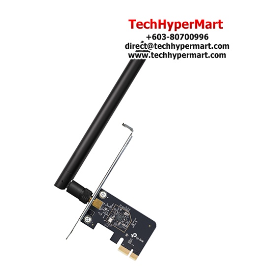 TP-Link Archer T2E PCIE Adapter (AC600 Dual Band, PCI Express, 1× Detachable External Antennas)