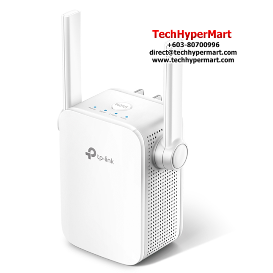 TP-Link RE205 Wireless Range Extender (750Mbps Wireless AC, 2 x external, 1 x 10/100M Ethernet Port)