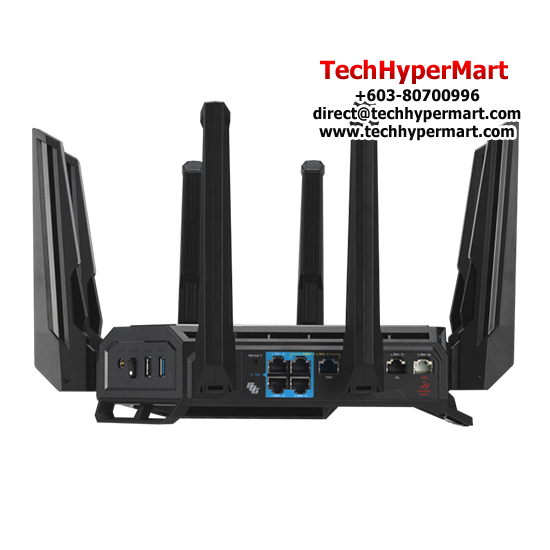Asus GT-BE98 Gaming Router (800Mbps Wireless AX, External antenna x 8, 2.6 GHz quad-core) Asus GT-BE98 Gaming Router (800Mbps Wireless AX, External antenna x 8, 2.6 GHz quad-core)