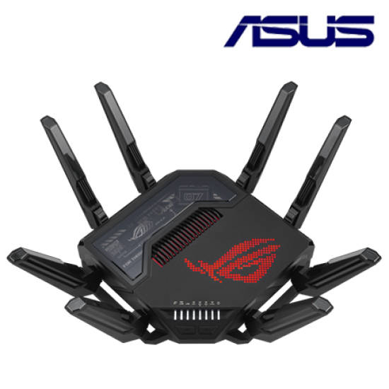 Asus GT-BE98 Gaming Router (800Mbps Wireless AX, External antenna x 8, 2.6 GHz quad-core) Asus GT-BE98 Gaming Router (800Mbps Wireless AX, External antenna x 8, 2.6 GHz quad-core)