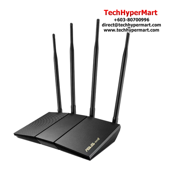 Asus RT-AX1800HP Router (1800Mbps Wireless AX, External antenna x 4, 5 GHz)