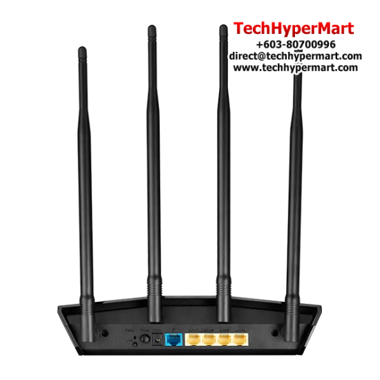 Asus RT-AX1800HP Router (1800Mbps Wireless AX, External antenna x 4, 5 GHz)