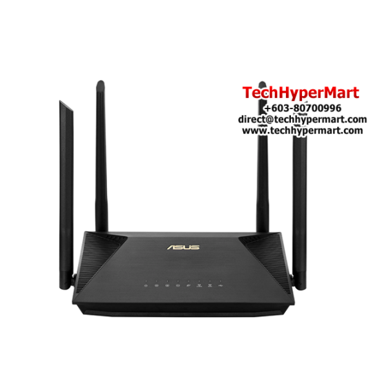 Asus RT-AX53U Router (1800Mbps Wireless AX, External antenna x 4, 2.4GHz Dual-core)