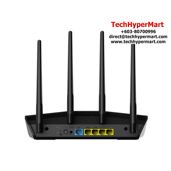 Asus RT-AX57 Router (3000Mbps Wireless AX, External antenna x 4, 1.7 GHz) Asus RT-AX57 Router (3000Mbps Wireless AX, External antenna x 4, 1.7 GHz)