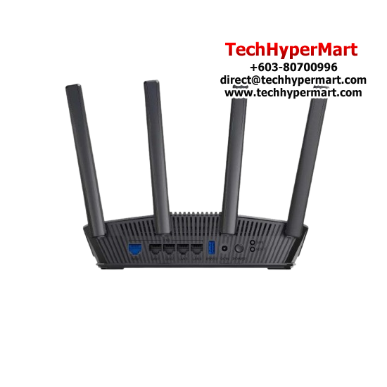 Asus RT-BE82U Router (800Mbps Wireless AX, External antenna x 4, 2.0 GHz quad-core)