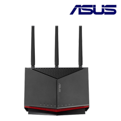 Asus RT-BE86U Router (800Mbps Wireless AX, External antenna x 3, 2.6 GHz quad-core)