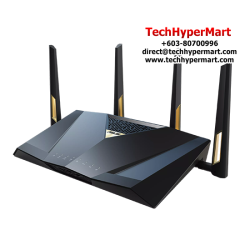 Asus RT-BE88U Gaming Router (800Mbps Wireless AX, External antenna x 4, 2.6 GHz quad-core)
