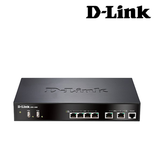 D-Link DSR-1000 Wireless Router (950Mbps, 2xGigabit WAN ,4xGigabit LAN ,1USB Port, TM UNIFI & TIME)