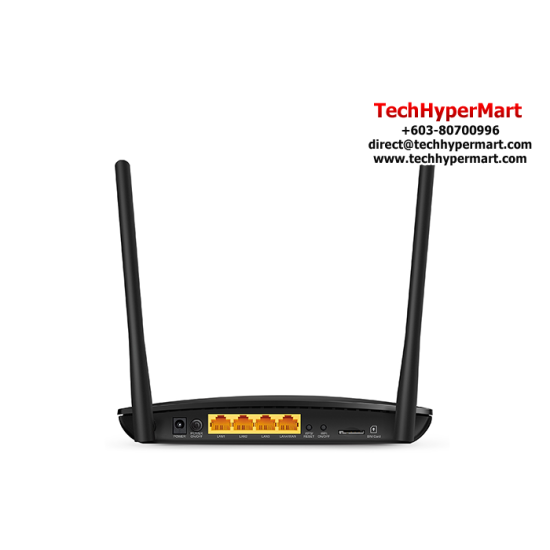 TP-Link TL-MR6400 4G LTE Router (300Mbps Wireless N, 3 LAN Ports, 1 LAN/WAN Port, 1 SIM Card Slot)