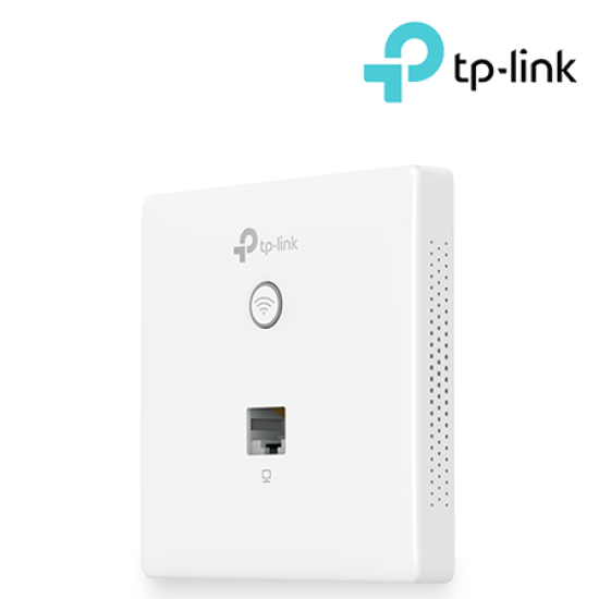 TP-Link EAP115-Wall Wireless Access Point (300Mbps Wireless N, 10/100Mbps Ethernet RJ-45 Port x2, Qualcomm)