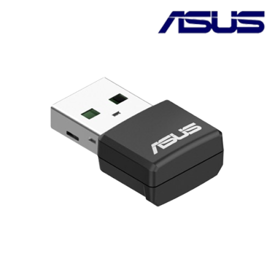 Asus USB-AX55 NANO USB Adapter (1800Mbps Wireless Internal DB Antennas x 2, 3dBi)